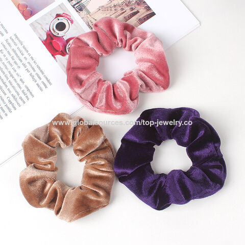 Buy Wholesale China Free Sample Velvet Scrunchie Women Girls