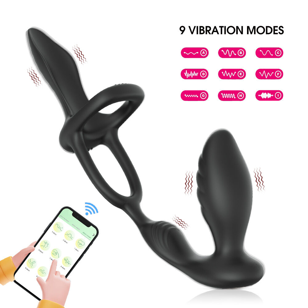 App Bluetooth Prostate Vibrator Testicle Massage Anal Butt Plug Cock Peniss  Ring Male Masturbator Cocking Sex Toy For Men Sextoy - China Wholesale App  Cocking $12.98 from Dongguan Fantasy Health Technology Co.,Ltd. |