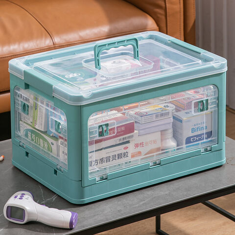 Large-Capacity Portable Medicine Box Multi-Layer First Aid Kit Emergency  Medicine Cabinet Storage Box Storage Container Household Medical Supplies
