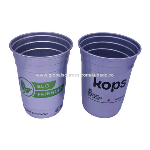 Buy Wholesale China 12oz 16oz Custom Recycled Aluminium Cup For Disposable  Recyclable Aluminum Cups & Aluminium Cup at USD 0.49