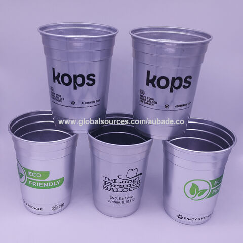 Buy Wholesale China 12oz 16oz Custom Recycled Aluminium Cup For