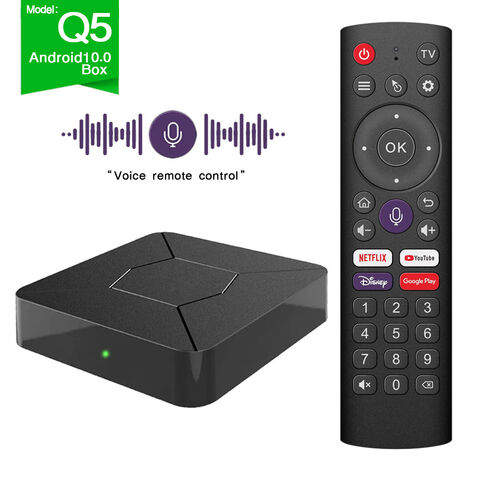 Décodeur TV Q5 2G + 8G double WiFi + lecteur HD à distance vocale Bluetooth  (prise britannique)