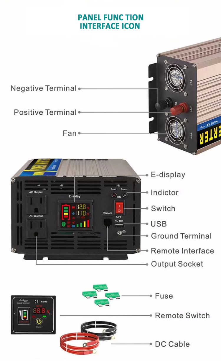 Bulk Buy China Wholesale Times Power Solar Inverter 12v To 220v Pure ...