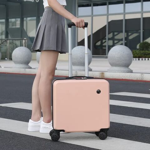 Maleta Trolley Rígida de Metal para Viajes, Diseño Moderno y Elegante - Equipaje de Mano Rígido Pequeño para Mujer