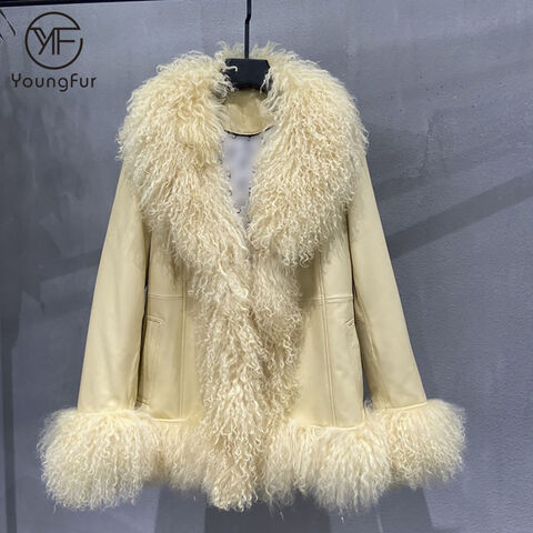 ムートン・ファーコート MOLLIOLLI CLOUD duffel fur jacket natural MOLLIOLLI, better than real