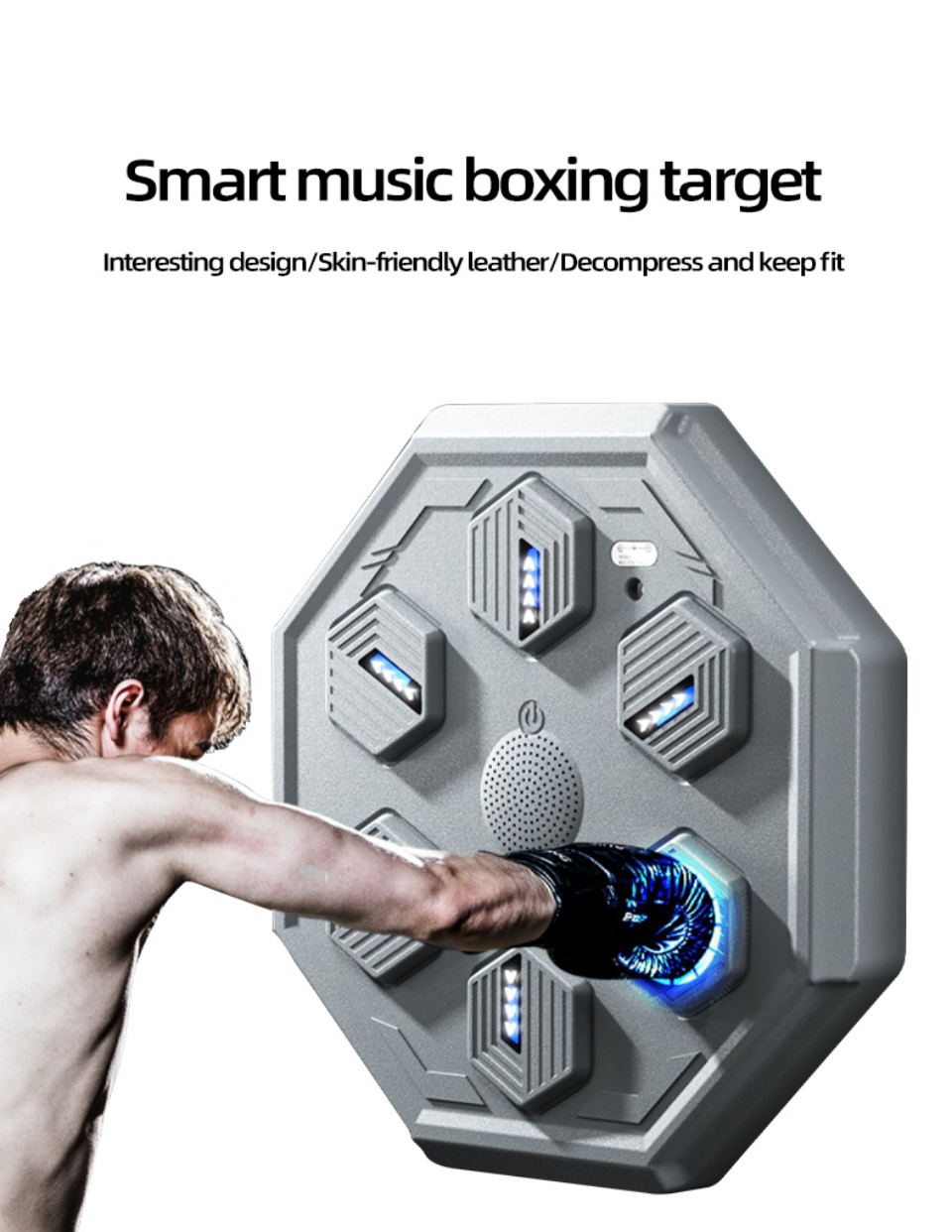 2023 New Boxing Training Music Machine Electronic Boxing Wall Target Smart  Wall Mounted Combat