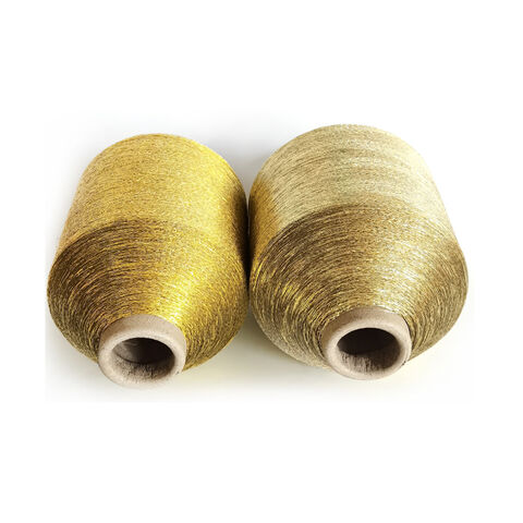 7 Lurex Embroidery Thread Yarn Spool Silver Gold Metallic Thread 5000 Meter  each