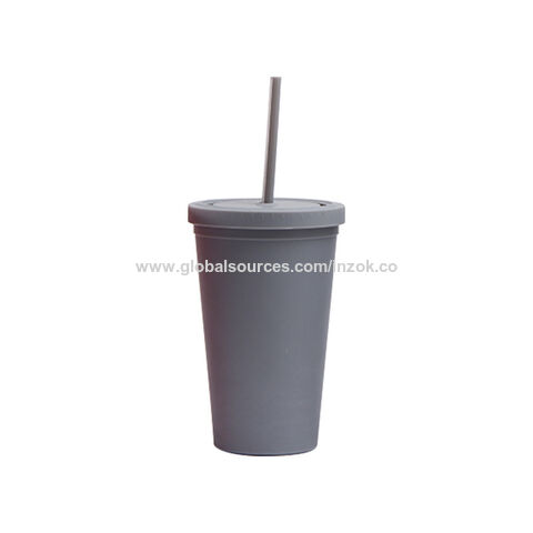 Buy Wholesale China Wholesale Plastic Tumblers Tumbler With Lid And Straw  Sippy Cup Double Wall Plastic Water Bottle Skinny Tumbler Cups In Bulk & Plastic  Tumblers at USD 0.8