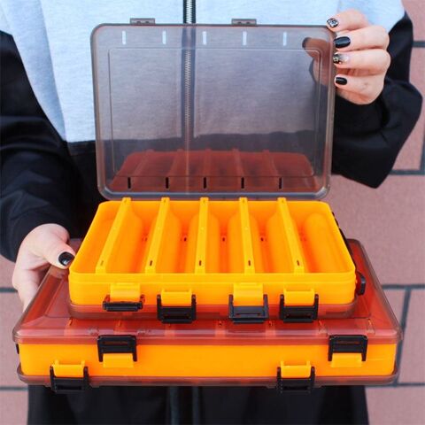 Orange Fishing Tackle Tackle Boxes for sale