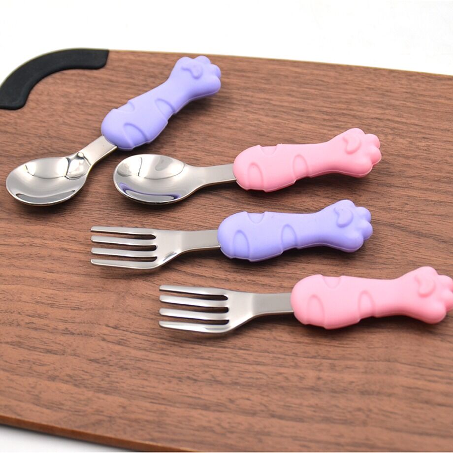 Buy Wholesale China Plastic Cute Handle Children Cutlery Eco