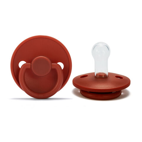 Dot Bayi Silikon Anti Gigit, Dot Bundar untuk Bayi Baru Lahir dan Balita, Mainan Gigitan untuk Hadiah