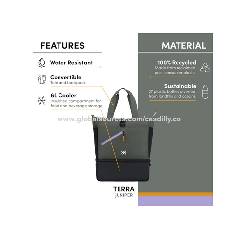 Handbag with insulated online compartment