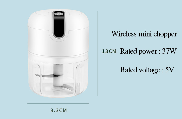 Wholesale Kitchen 250ml Electric Mini Garlic Chopper Portable Wireless ...