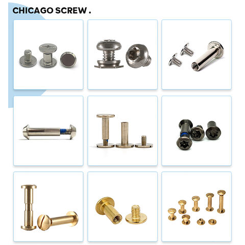 Buy Wholesale China Phillips Slotted Flat Head Male Female Rivets Chicago  Screws Stainless Steel Brass Chicago Screw Rivets Set & Screws at USD 0.02