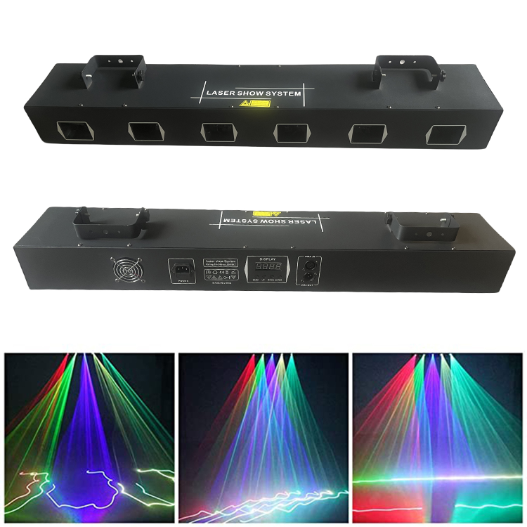 RGBYC Five-hole Laser Light deals Stage Effect Lighting 11CH DMX DJ Club Party Show