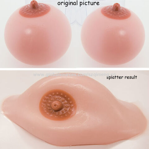 Breast Squishy Squeeze Toy, Anti Stress Adults Breast