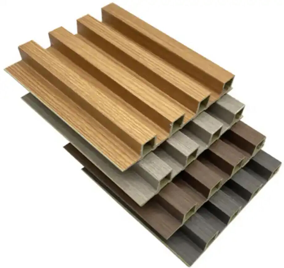 Hollow Design Indoor Laminated Slat Fluted WPC Wall Panel - China Slat Panel,  Hollow Panel