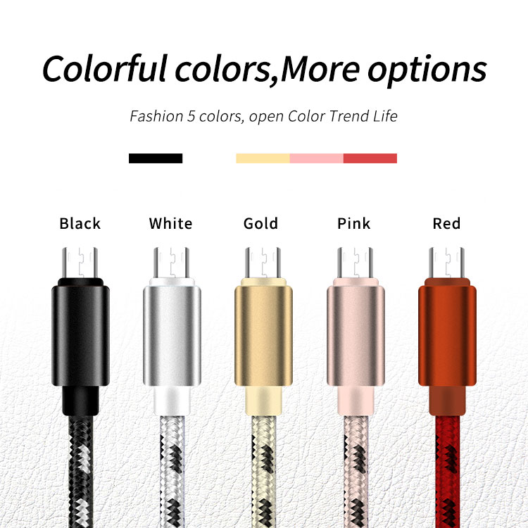 Buy Wholesale China High Quality Nylon Braided Micro Usb Charging Cable ...