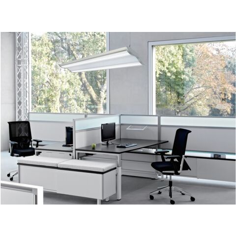 Moderne LED-Bürobeleuchtung aus Aluminium, lineare LED-Einbauleuchte, LED-Troffer-Lichtpaneel 60/120, OEM-Direktversorgung ab Werk