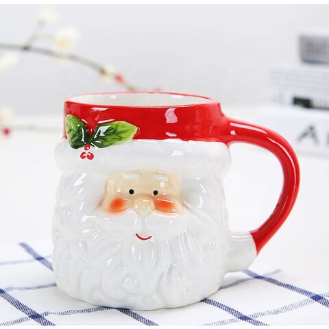 Christmas Mug Coffee Milk Breakfast Mug Santa Claus Ceramics Cup