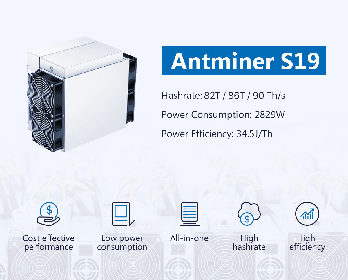 Compre Novo Estoque Bitmain S19 90th/s Btc Antminer S19 90t 86t