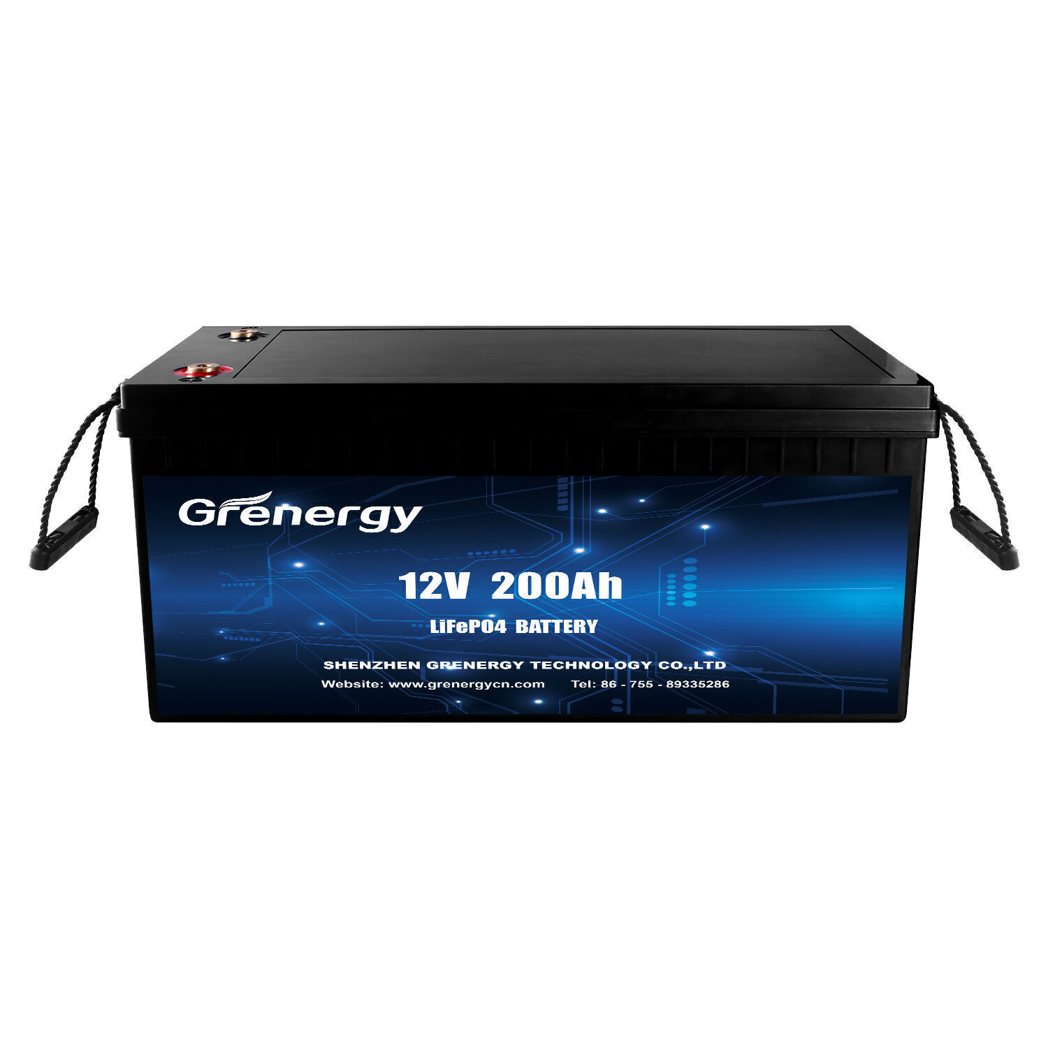 Batteria LiFePO4 12.8V 100Ah Ultraslim litio-ferro-fosfato Abs box BMS –