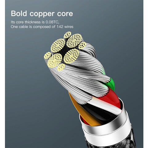 Cable al por mayor de carga rápida USB-C a 8 pines Tipo-C PD para iPhone, cable de carga sincronizada, cable de datos de carga PD de 20 W