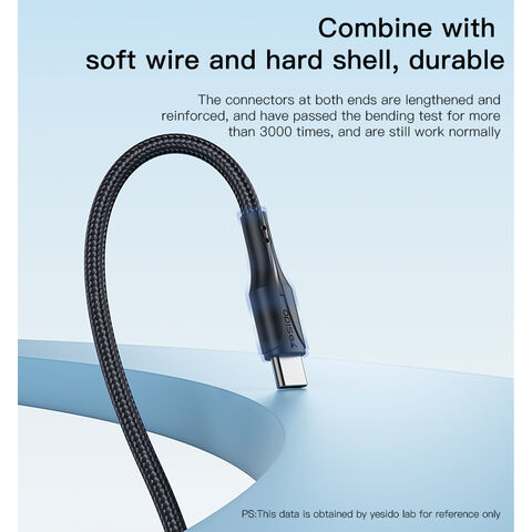 Cable al por mayor de carga rápida USB-C a 8 pines Tipo-C PD para iPhone, cable de carga sincronizada, cable de datos de carga PD de 20 W