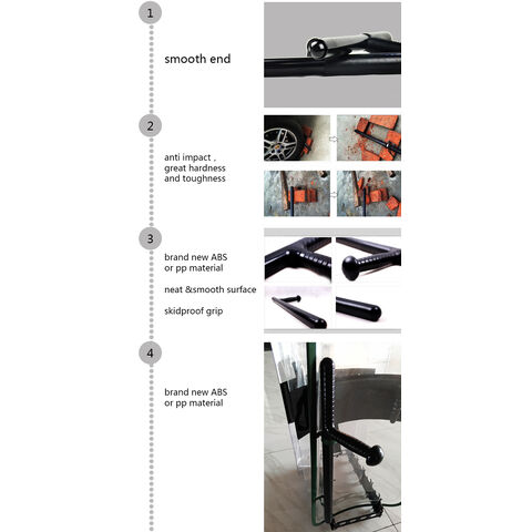 High quality PP PC ABS TPU T Straight tonfa police military riot control anti riot baton