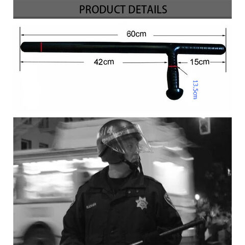 High quality PP PC ABS TPU T Straight tonfa police military riot control anti riot baton