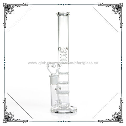 Buy Wholesale China 12.5 Inches Clear Showerhead Perc Honeycomb Perc  Percolator Bong Straight Glass Smoking Water Pipe & Bong Glass Water Pipes  Hookah at USD 8