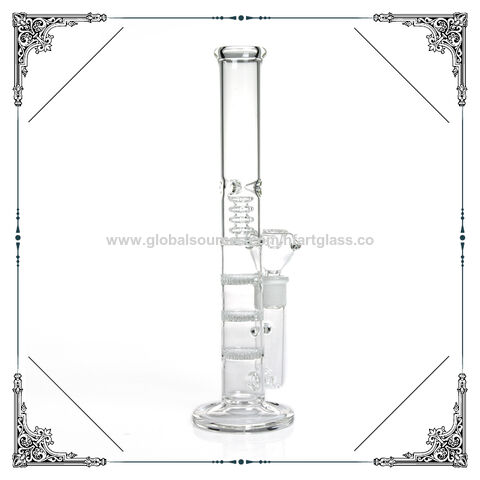 Buy Wholesale China 12.5 Inches Clear Showerhead Perc Honeycomb Perc  Percolator Bong Straight Glass Smoking Water Pipe & Bong Glass Water Pipes  Hookah at USD 8