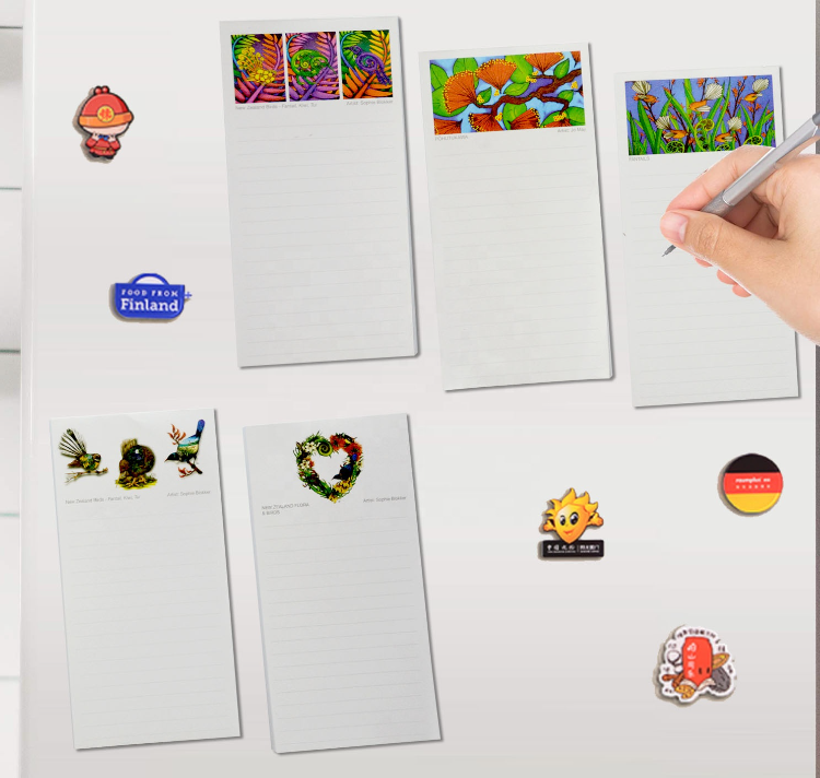 Textpad Sticker Custom Printed Memopad Paper Tear Off Memo Notes Pad Magnetic Sticky ...