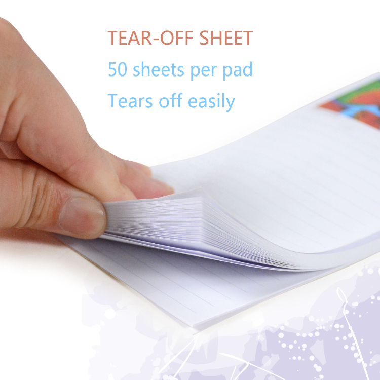 Mepad Printable Image Custom Printed Memopad Paper Tear Off Memo Notes Pad Magnetic Sticky ...