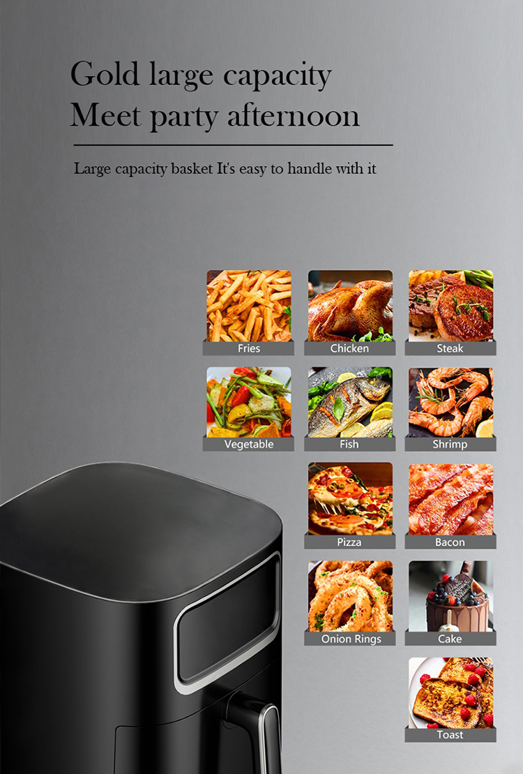 Source air frier oven touch screen toaster power oil free cooker freidora  sin aceite digital mini air fryer 2l on m.