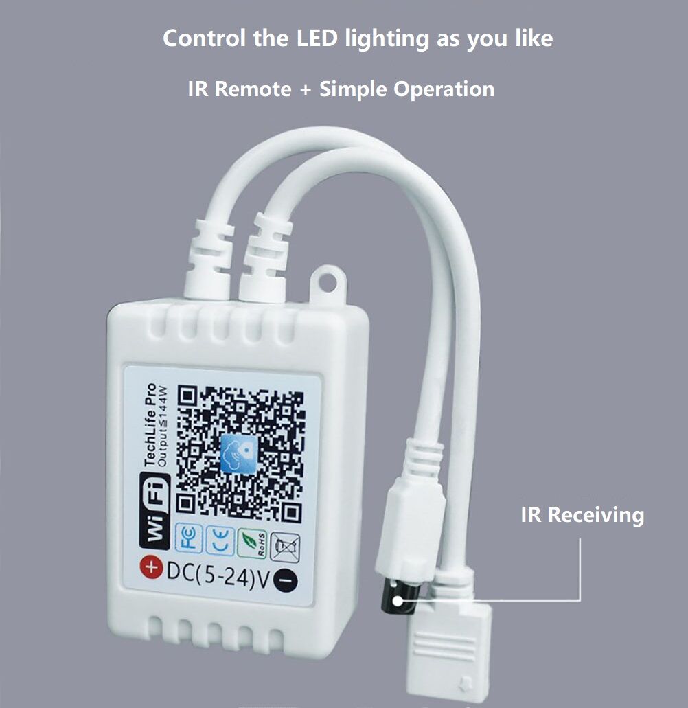 Buy Wholesale China 5v-24v Wireless Led Lighting Ir Controller App Control Wifi Bluetooth Remote ...