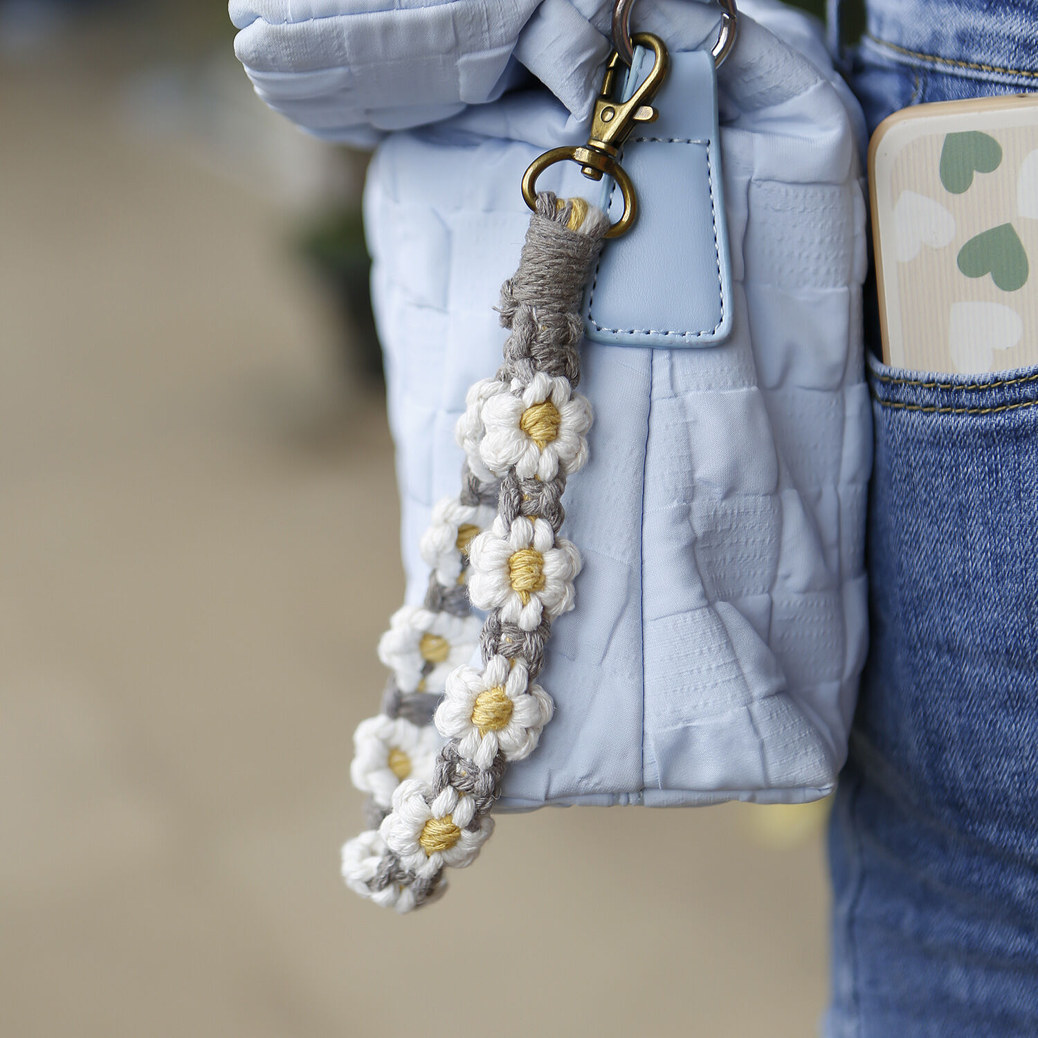 Buy Wholesale China Wholesale Hand Knitted Flower Style Keychain ...