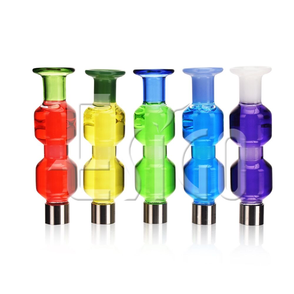 5” RAINBOW stainless steel Dabber - World of Bongs