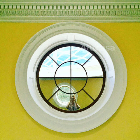 Alucasa 3x6 Picture Circle Windows 27" 31" 47" Aluminium Large Round Pivot Circular Window