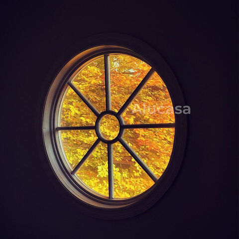 Alucasa 3x6 Picture Circle Windows 27" 31" 47" Aluminium Large Round Pivot Circular Window