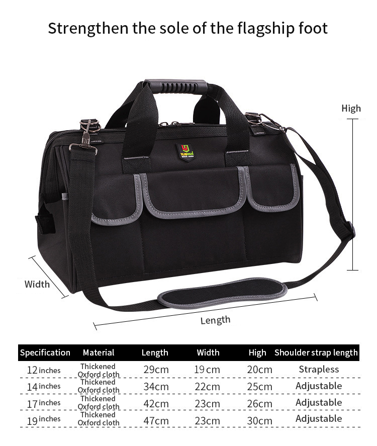 V255 Portable High Quality Waterproof Engineer Canvas Heavy Duty Diamondback Electrician Tool