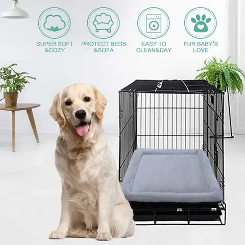 Beds for Large Dogs Crate Bed Pad Mat 42 in Soft Kennel Pads Washable Non  Slip Dog Mattress Pet Beds Cushion for Pets Sleeping Mats