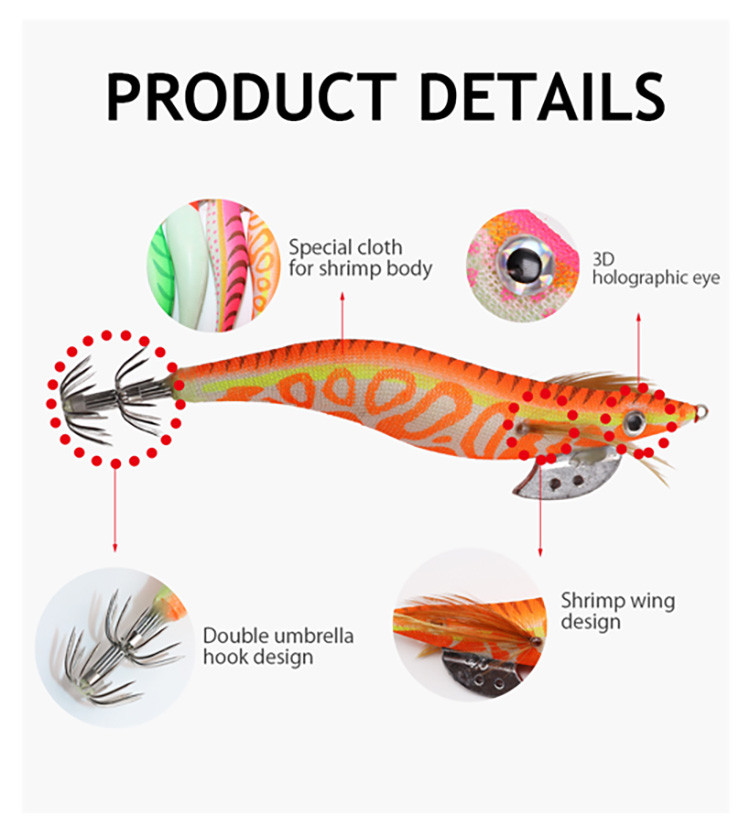 Buy Vietnam Wholesale Oem Saltwater Jigs Hooks Wood Shrimp Lure