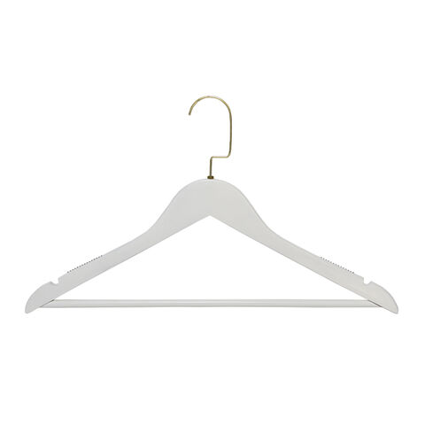 Buy Wholesale China Women/men Wood Hanger Natural Color 445mm With Bar For Coat  Shirt Hanger Clothing Store Hanger & Wooden Hangers at USD 0.35