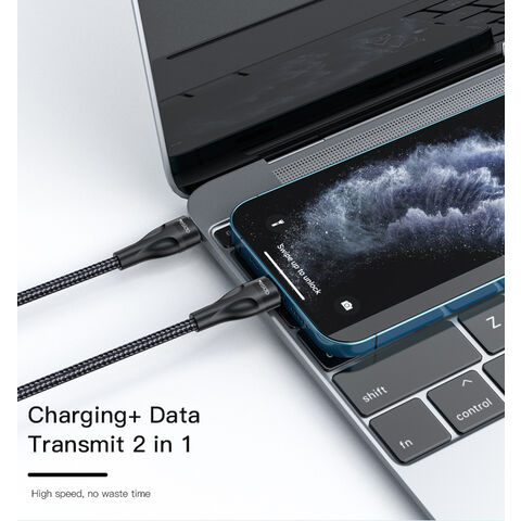 YESIDO 30CM PD Type-C vers Câble de données court USB C pour éclairage 12W