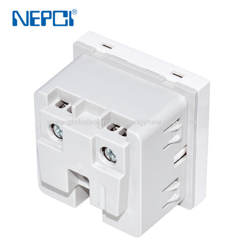 NEPCI Fabrikhersteller 45x45mm Schweizer Steckdosenmodul, XJY-QB-67 geerdeter 3-poliger Stecker Typ J Schweiz Steckdose 250V/10A