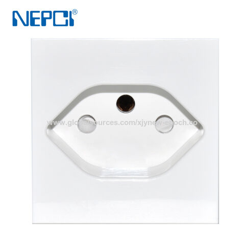 NEPCI Fabrikhersteller 45x45mm Schweizer Steckdosenmodul, XJY-QB-67 geerdeter 3-poliger Stecker Typ J Schweiz Steckdose 250V/10A