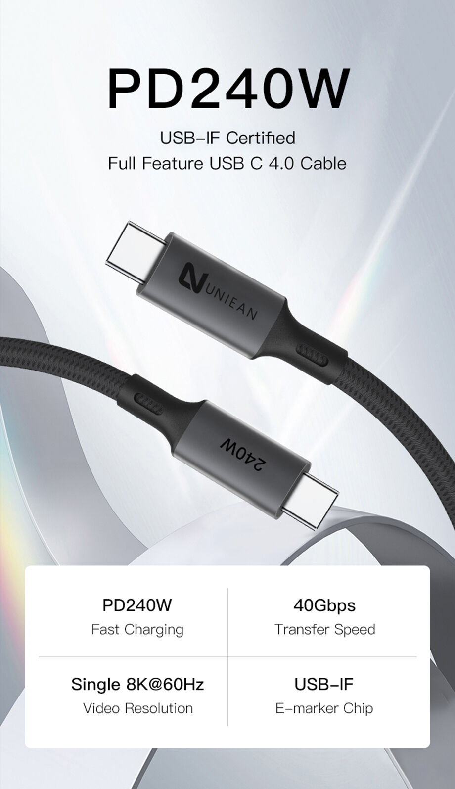 UGREEN Câble Lightning USB C Coudé 90 Degrés Certification MFi Nylon Tressé  Power Delivery Compatible avec