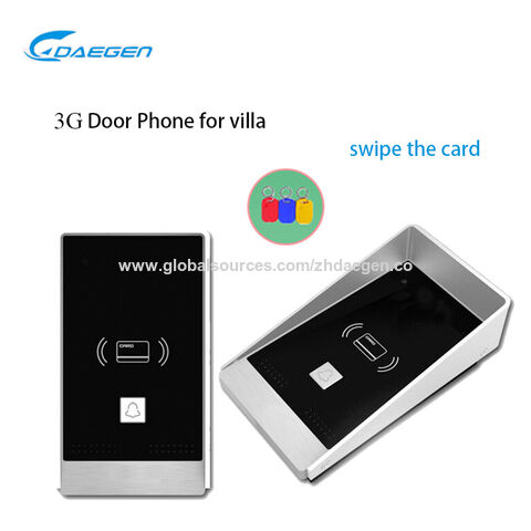 Timbre GSM inalámbrico con cubierta para lluvia, control remoto móvil, desbloqueo de apertura de puerta sin límite de distancia, un timbre wifi
