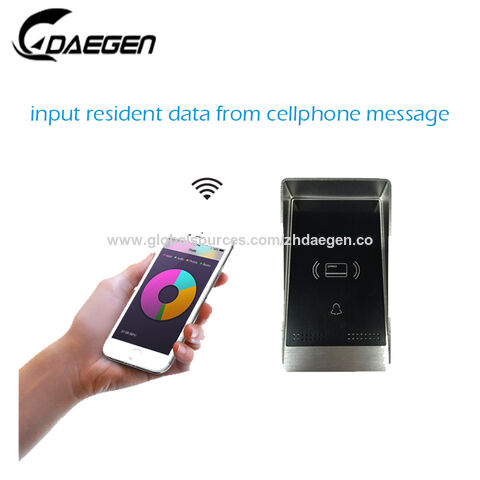 Timbre GSM inalámbrico con cubierta para lluvia, control remoto móvil, desbloqueo de apertura de puerta sin límite de distancia, un timbre wifi